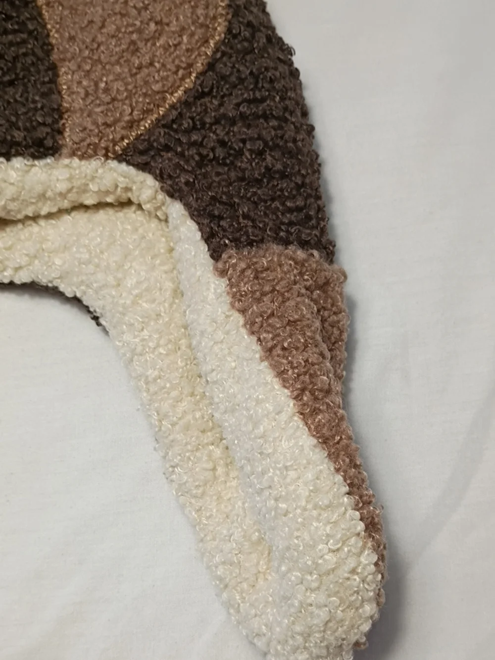 NWT Igloos Youth Brown Teddy Bear Fleece Flap Winter Hat